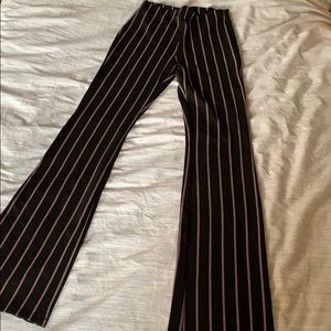 High waisted striped pants